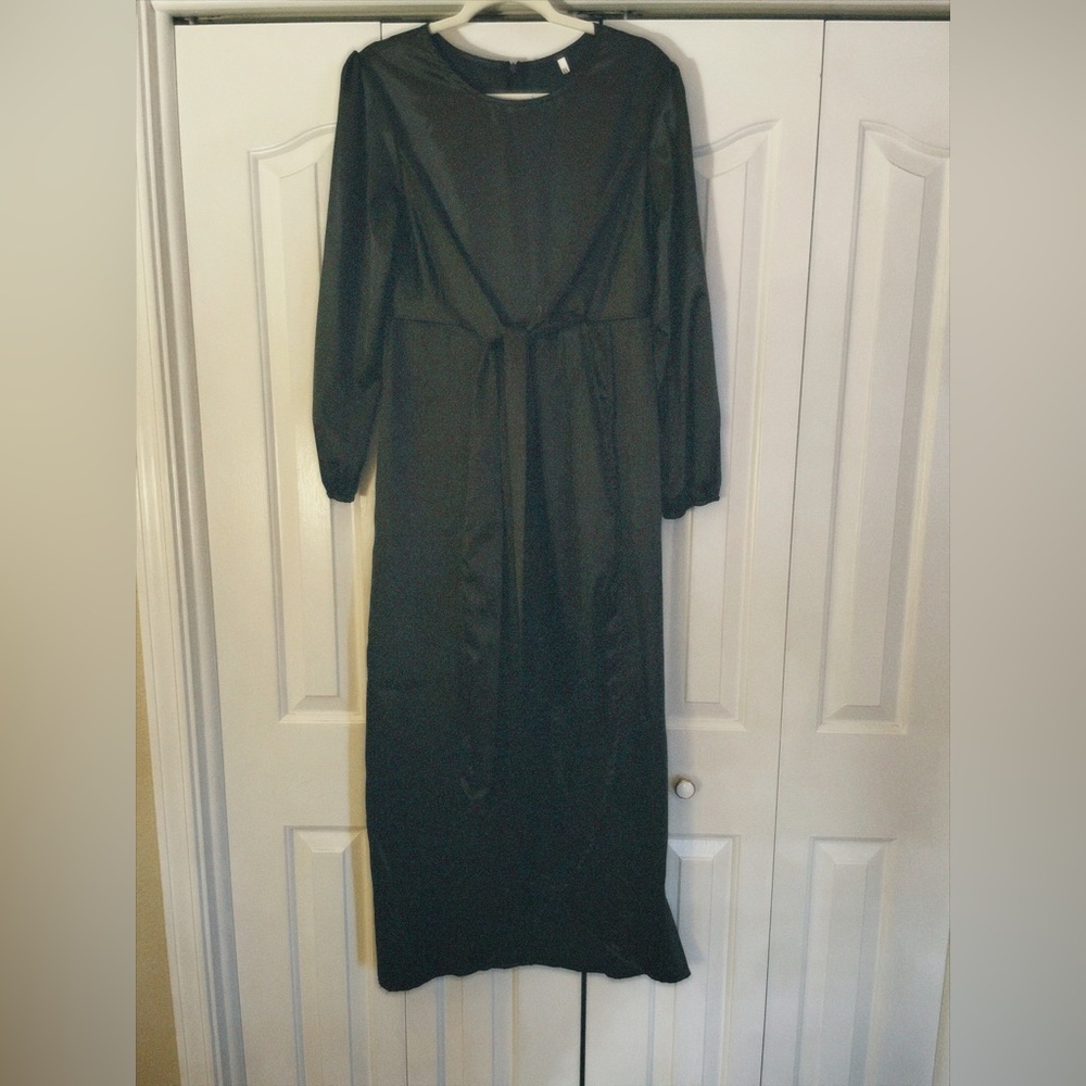 Black Satin Dress
